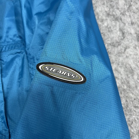 Stearns DryWear Jacket Womens Small Blue Gray Waterproof Breathable Hooded 8753 - Picture 9 of 15